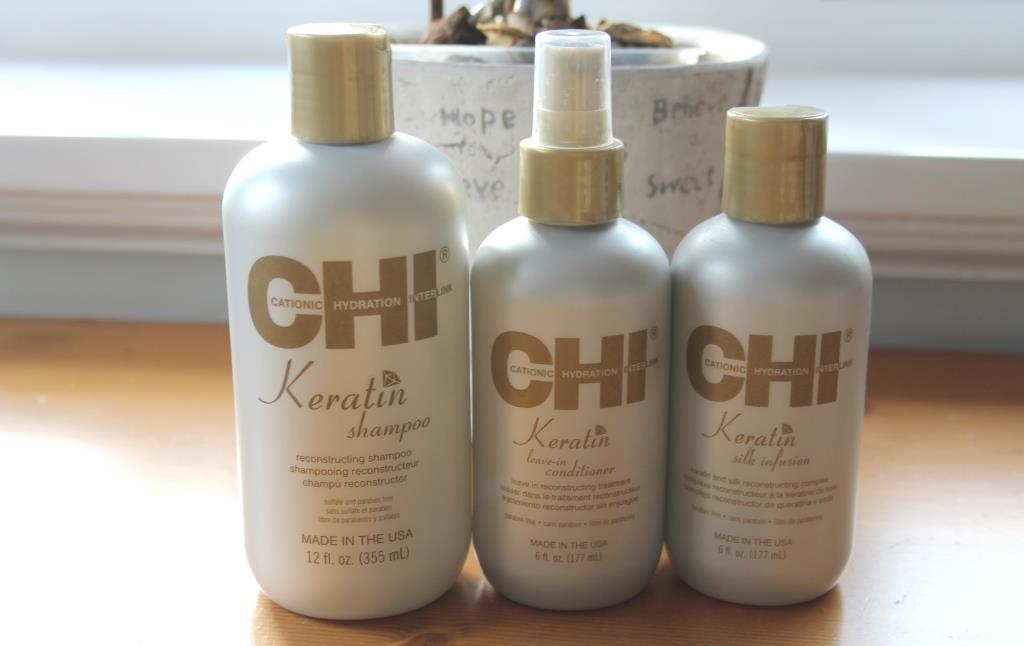 Review CHI Keratin shampoo, leave-in conditioner en Silk Infusion